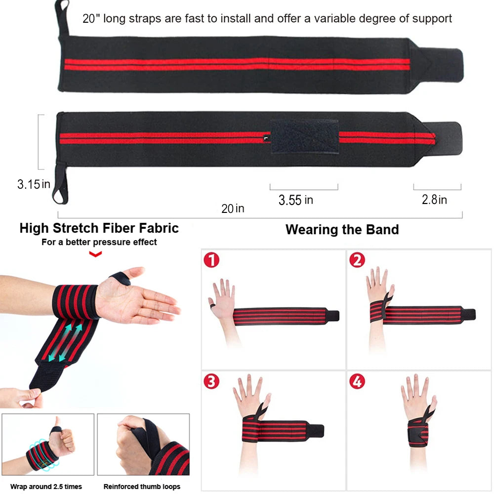 Fitness Wrist Wraps Weight Lifting